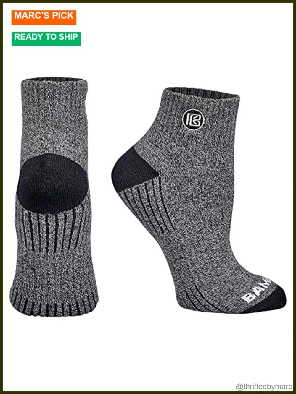 Quarter Crew Socks Moisture Wicking Odor Control Cushioned Sole Breathable Work